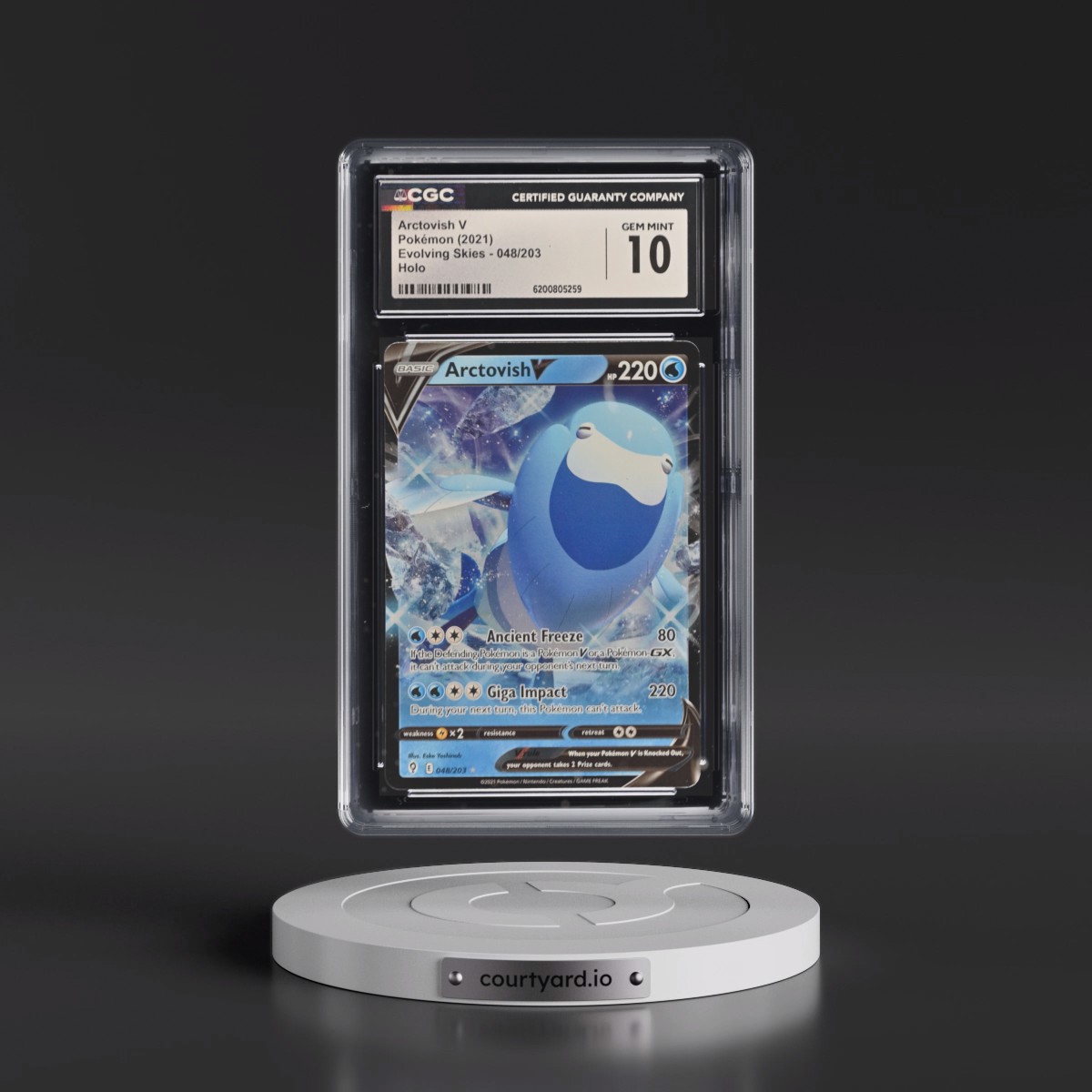 2021 Evolving Skies #048/203 Arctovish V - Holo (CGC 10 GEM MINT)