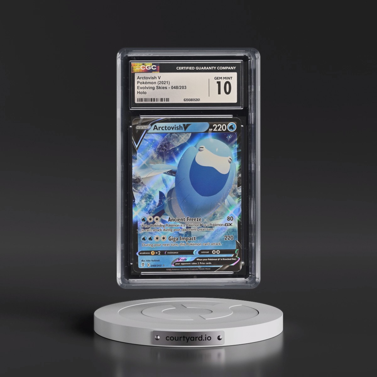 2021 Evolving Skies #048/203 Arctovish V - Holo (CGC 10 GEM MINT)