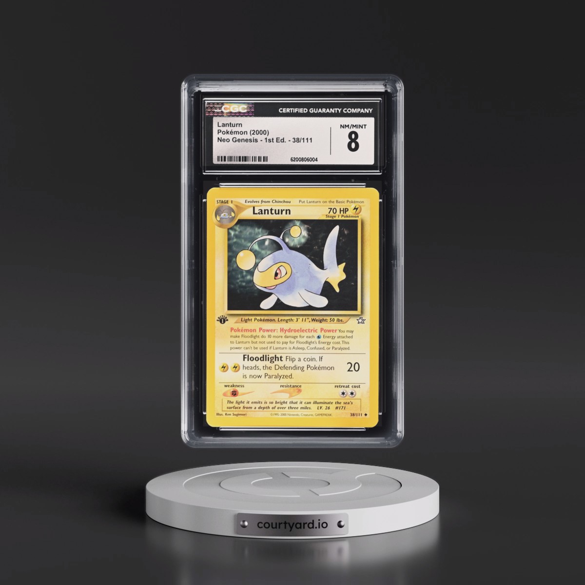 2000 Neo Genesis #38/111 Lanturn - 1st Edition (CGC 8 NM-MT)