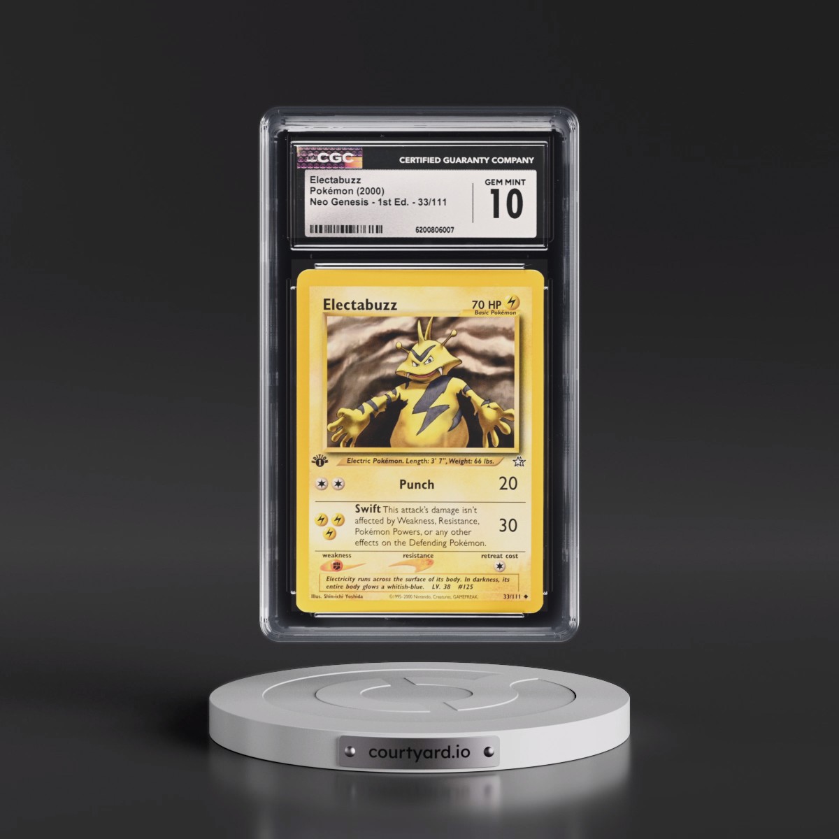 2000 Neo Genesis Electabuzz - 1st Edition #33/111 CGC 10