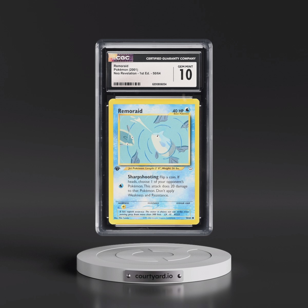 2001 Neo Revelation Remoraid - 1st Edition #50/64 CGC 10