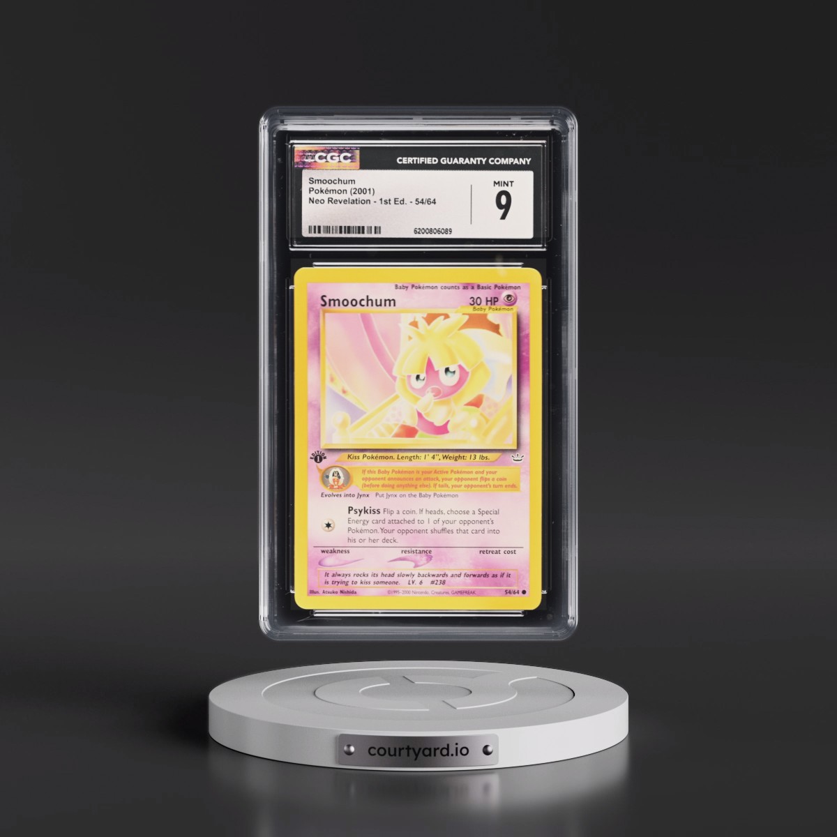 2001 Neo Revelation Smoochum - 1st Edition #54/64 CGC 9