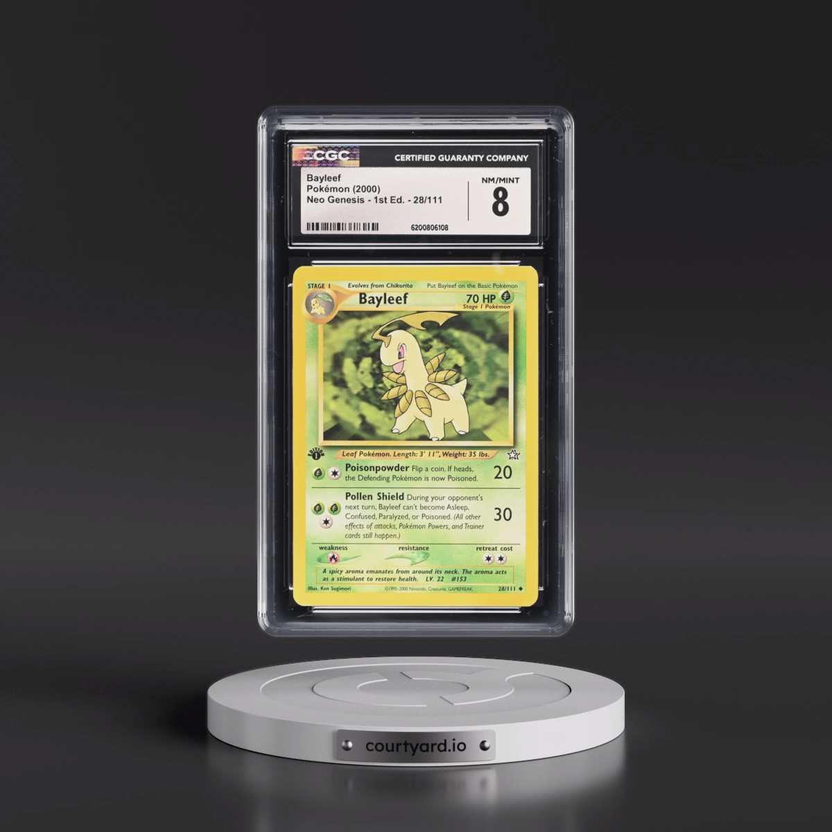 2000 Neo Genesis #28/111 Bayleef - 1st Edition (CGC 8 NM-MT)