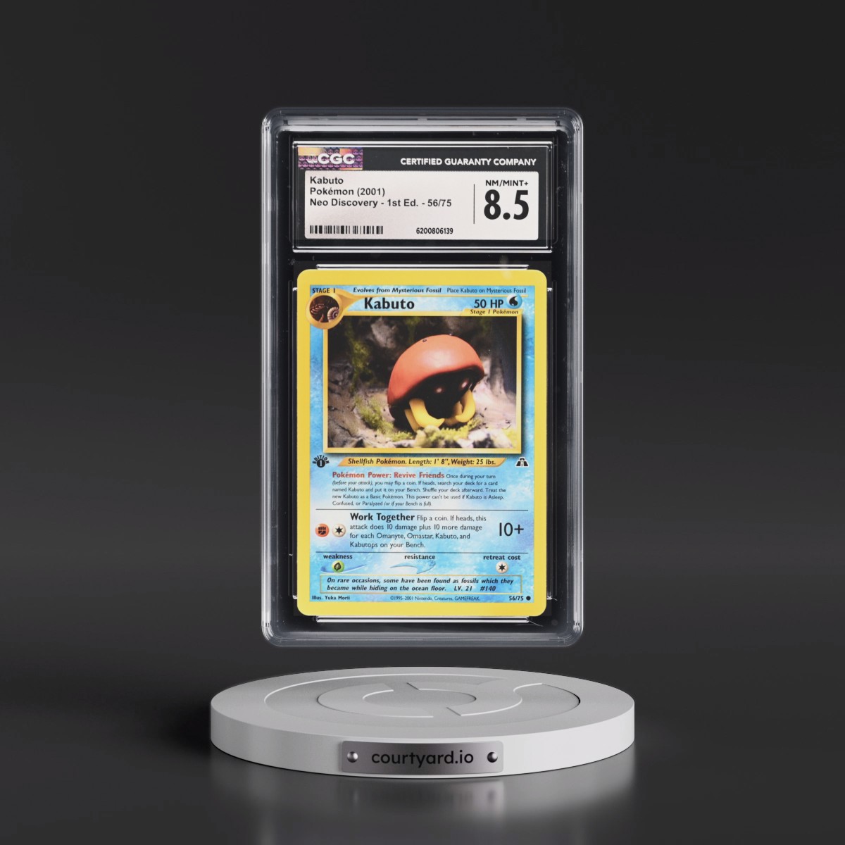 2001 Neo Discovery #56/75 Kabuto - 1st Edition 1st Edition (CGC 8.5 NM-MT+)