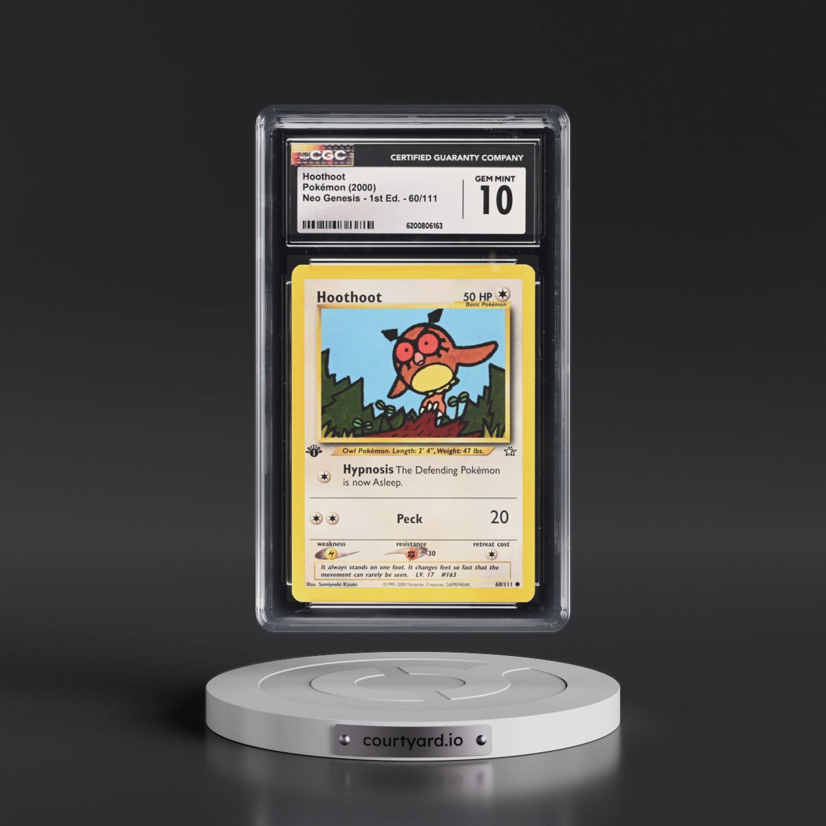2000 Neo Genesis #60/111 Hoothoot - 1st Edition (CGC 10 GEM MINT)