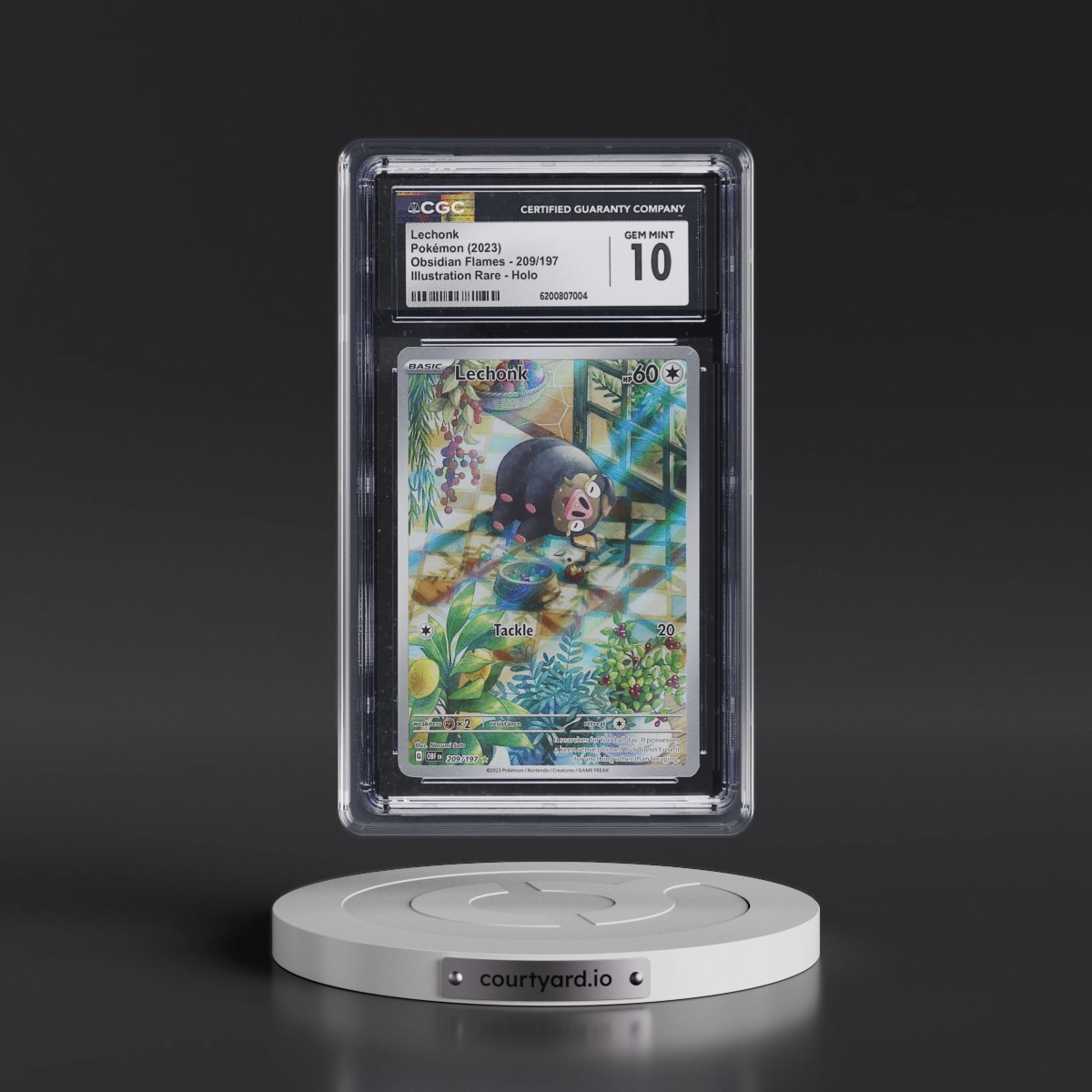 2023 Obsidian Flames - OBF EN Lechonk - Illustration Rare Holo #209/197 CGC 10