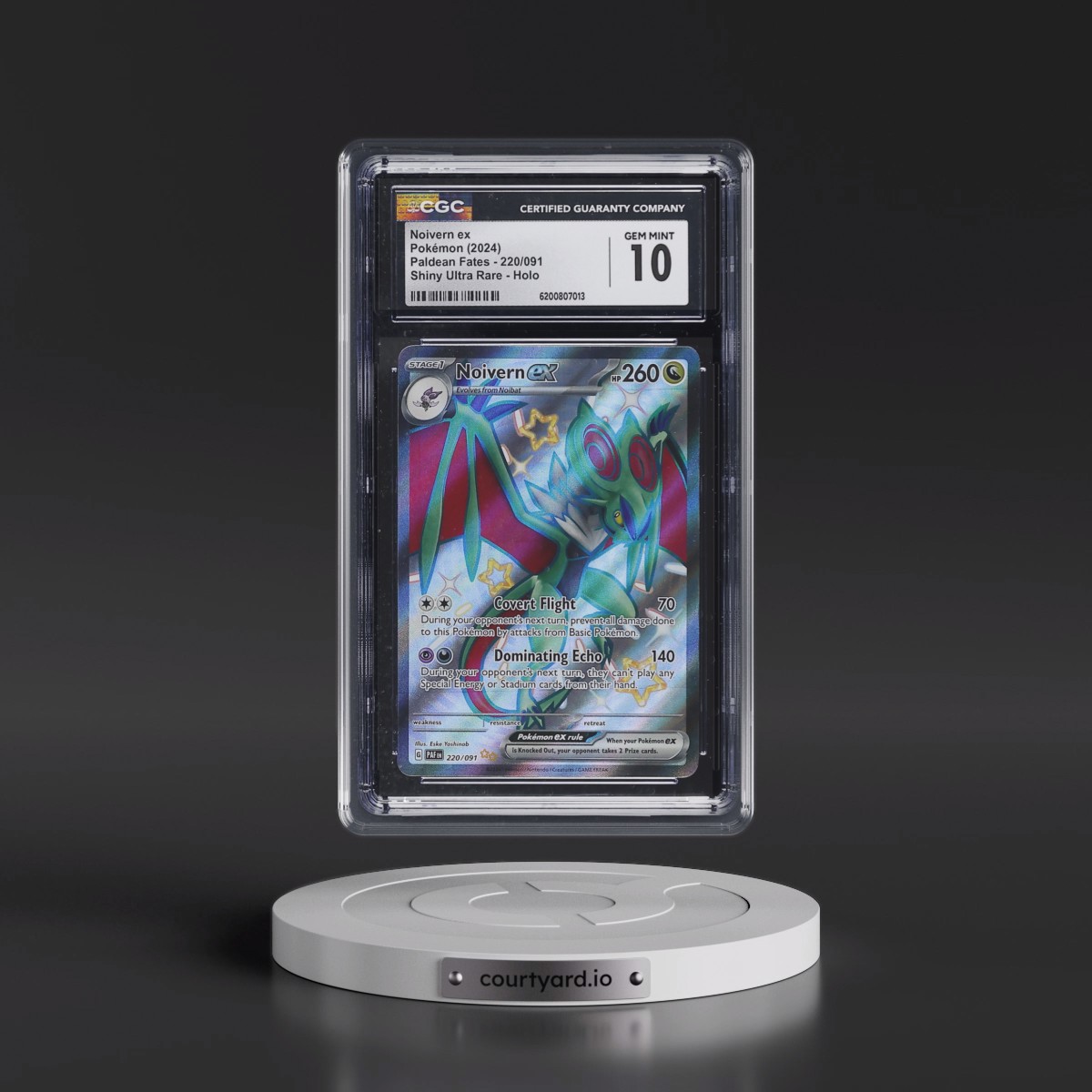 2024 Paldean Fates - PAF EN #220/091 Noivern ex - Shiny Ultra Rare Holo (CGC 10 GEM MINT)