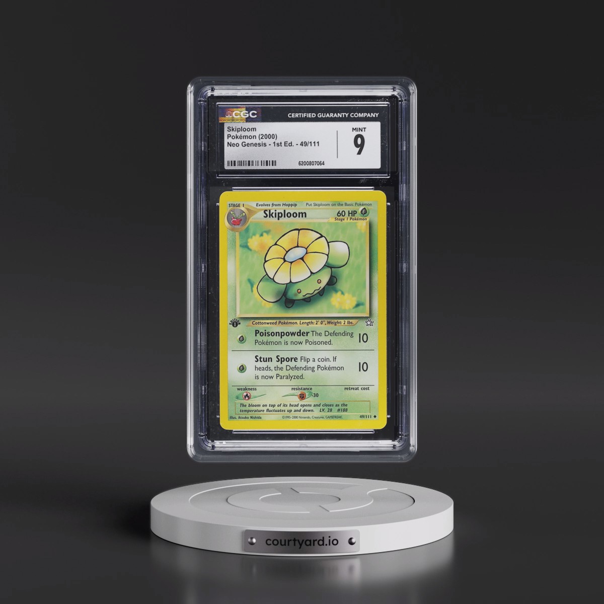 2000 Neo Genesis #49/111 Skiploom - 1st Edition (CGC 9 MINT)