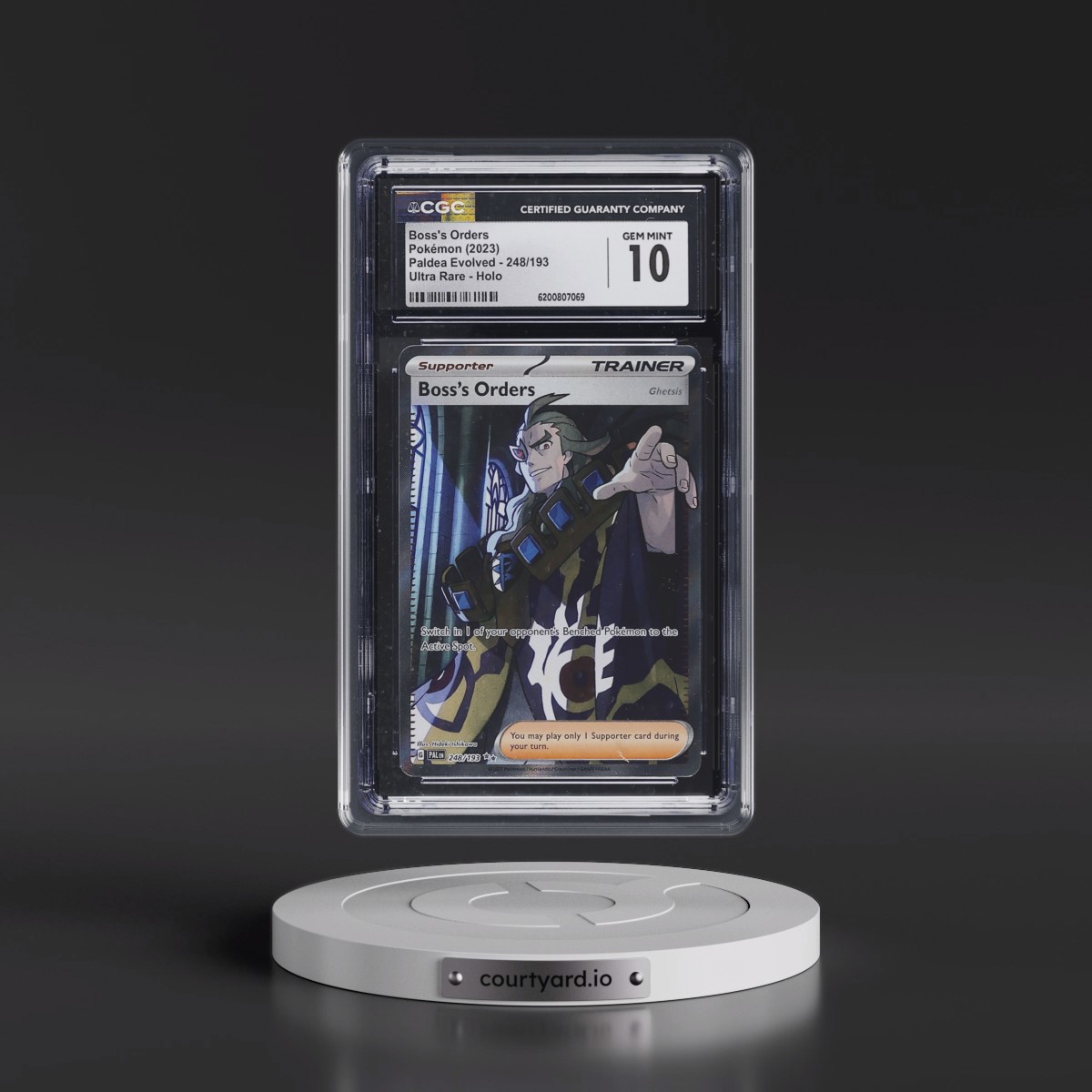 2023 Paldea Evolved - PAL EN #248/193 Boss's Orders - Ultra Rare Holo (CGC 10 GEM MINT)
