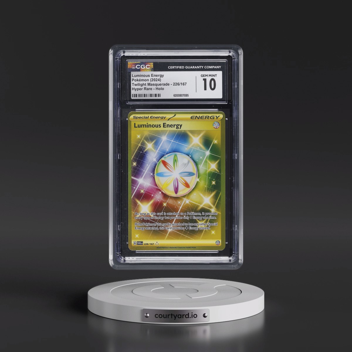 2024 Twilight Masquerade - TWM EN #226/167 Luminous Energy - Hyper Rare Holo (CGC 10 GEM MINT)