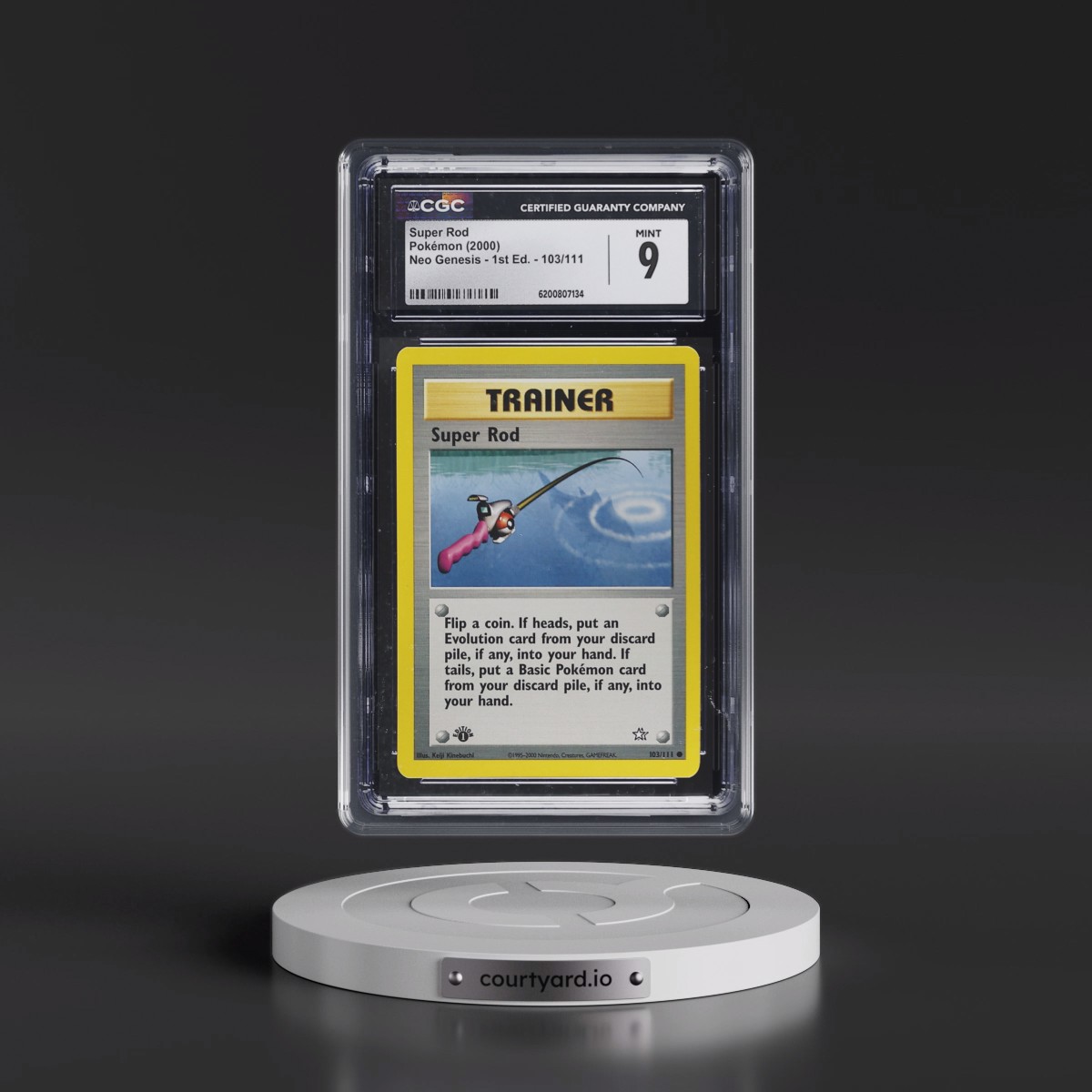 2000 Neo Genesis #103/111 Super Rod - 1st Edition (CGC 9 MINT)
