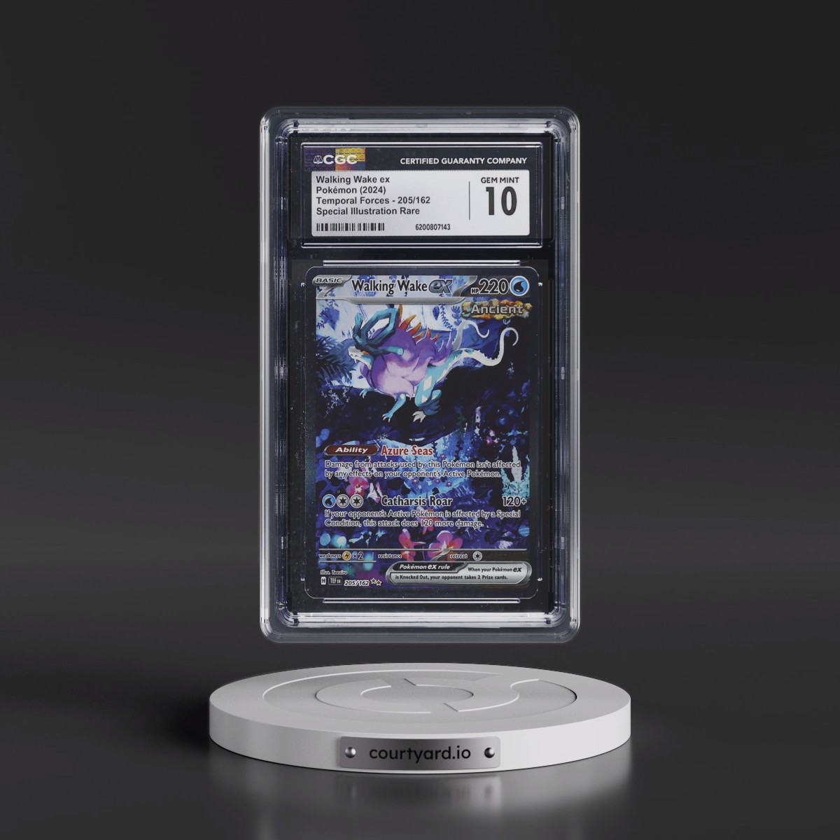 2023 Temporal Forces - TEF EN #205/162 Walking Wake ex - Special Illustration Rare (Holo) (CGC 10 GEM MINT)