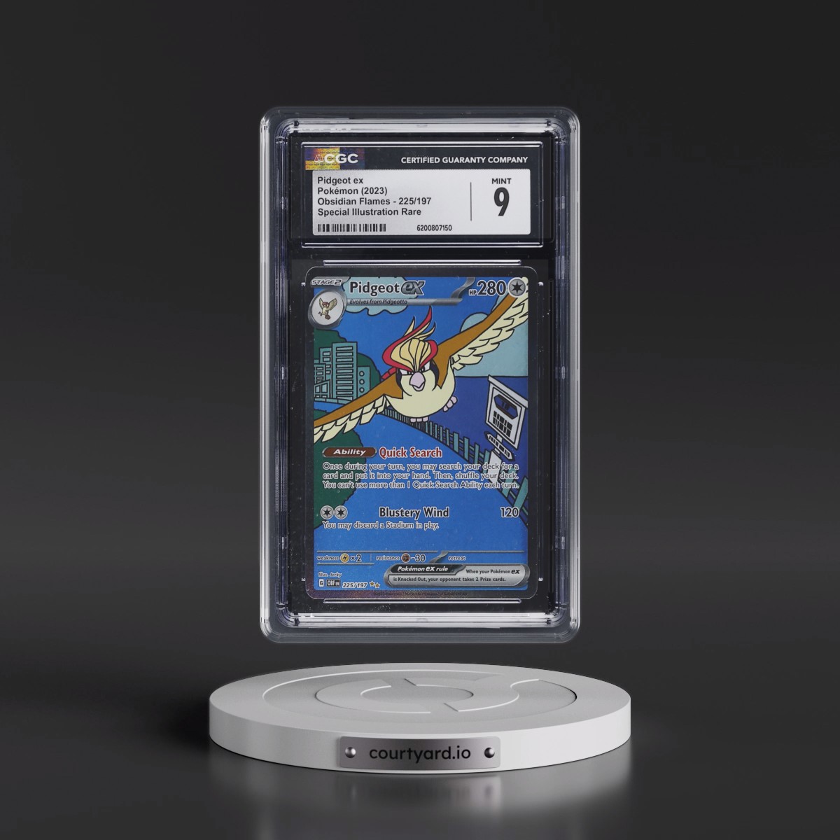 2023 Obsidian Flames - OBF EN #225/197 Pidgeot ex - Special Illustration Rare (Holo) (CGC 9 MINT)