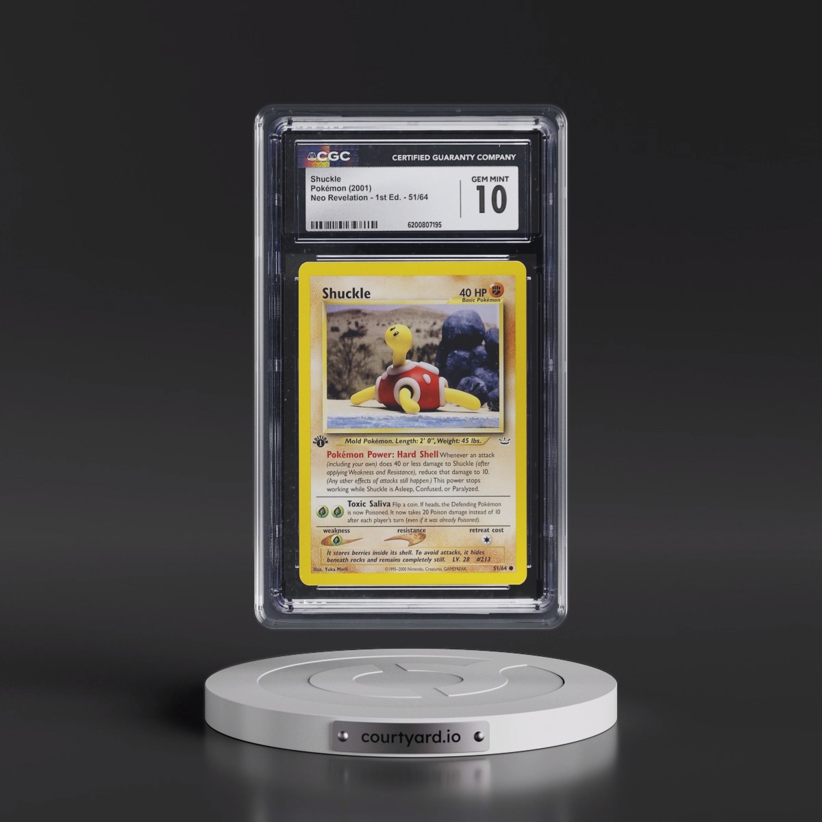 2001 Neo Revelation #51/64 Shuckle - 1st Edition (CGC 10 GEM MINT)