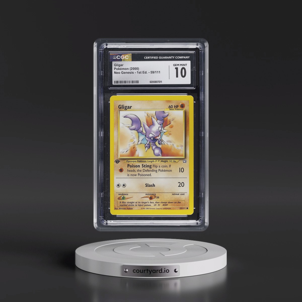 2000 Neo Genesis #59/111 Gligar - 1st Edition (CGC 10 GEM MINT)