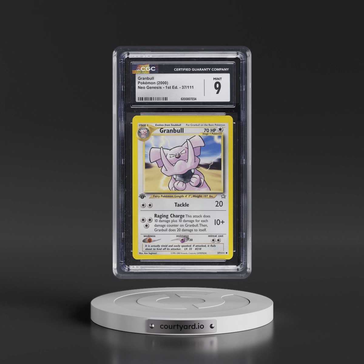 2000 Neo Genesis #37/111 Granbull - 1st Edition (CGC 9 MINT)