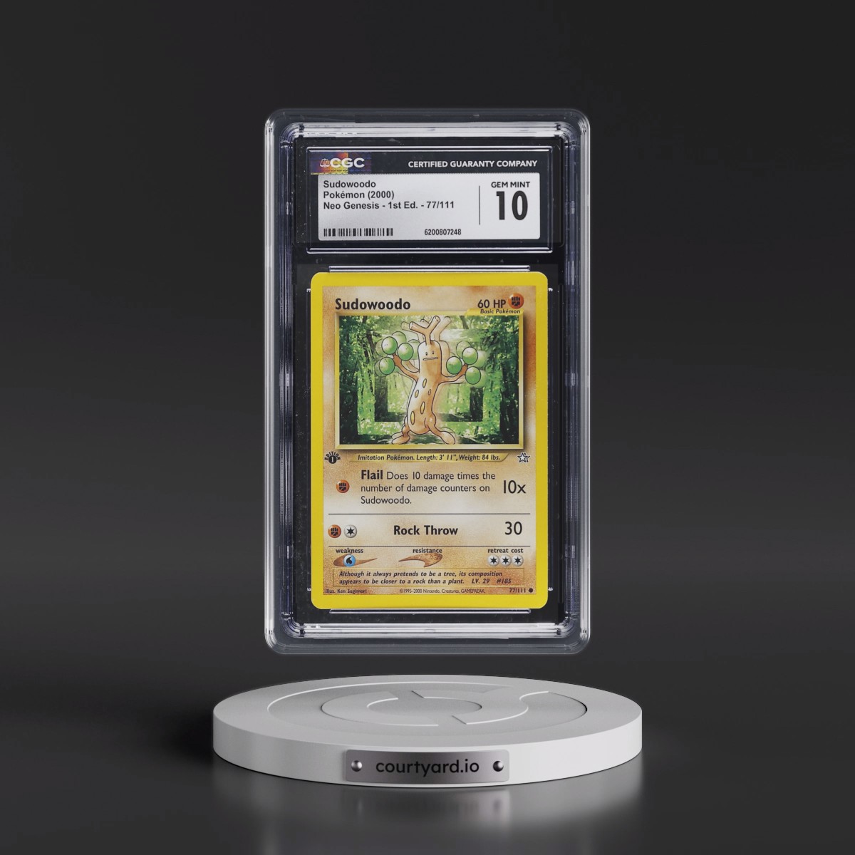 2000 Neo Genesis #77/111 Sudowoodo - 1st Edition (CGC 10 GEM MINT)