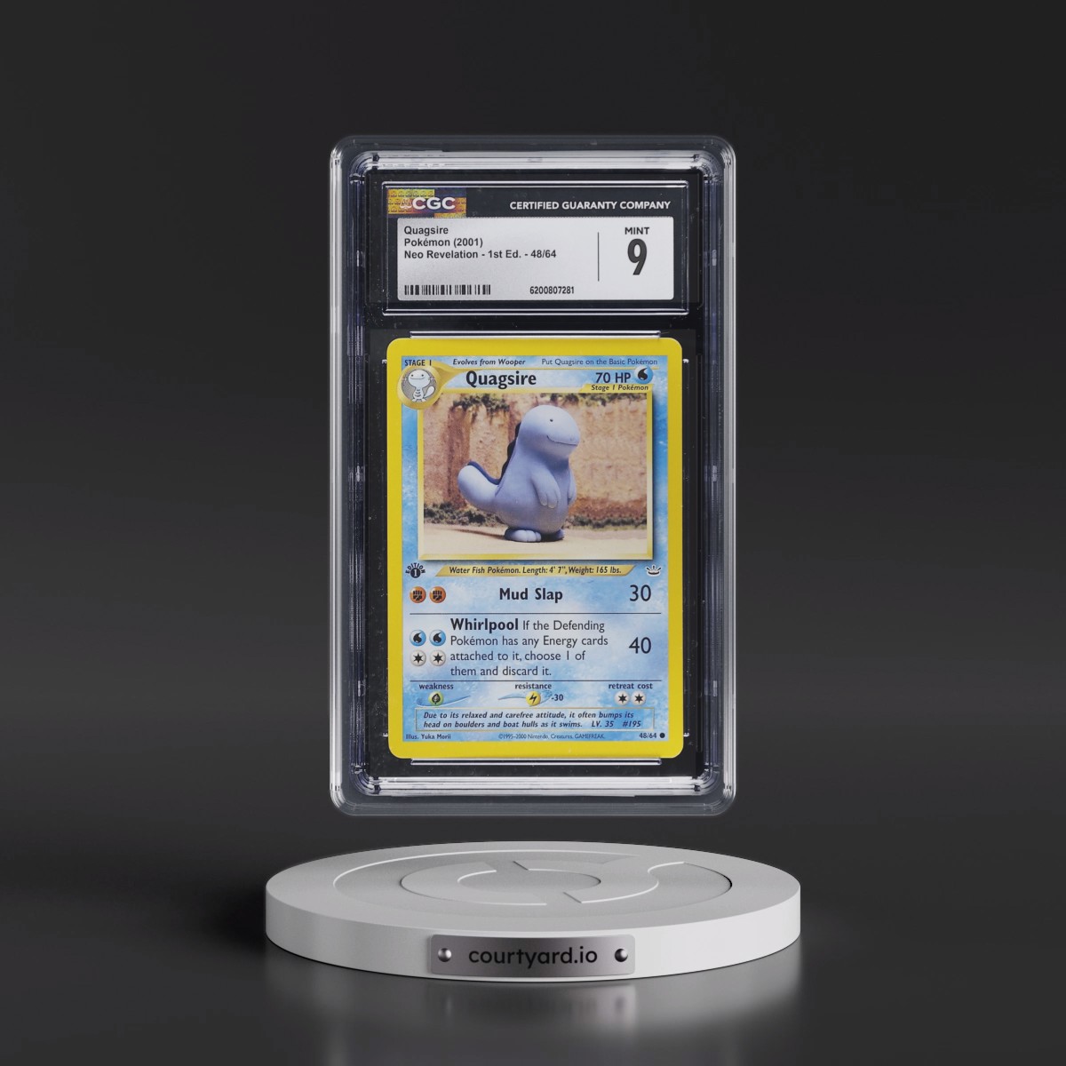 2001 Neo Revelation #48/64 Quagsire - 1st Edition (CGC 9 MINT)