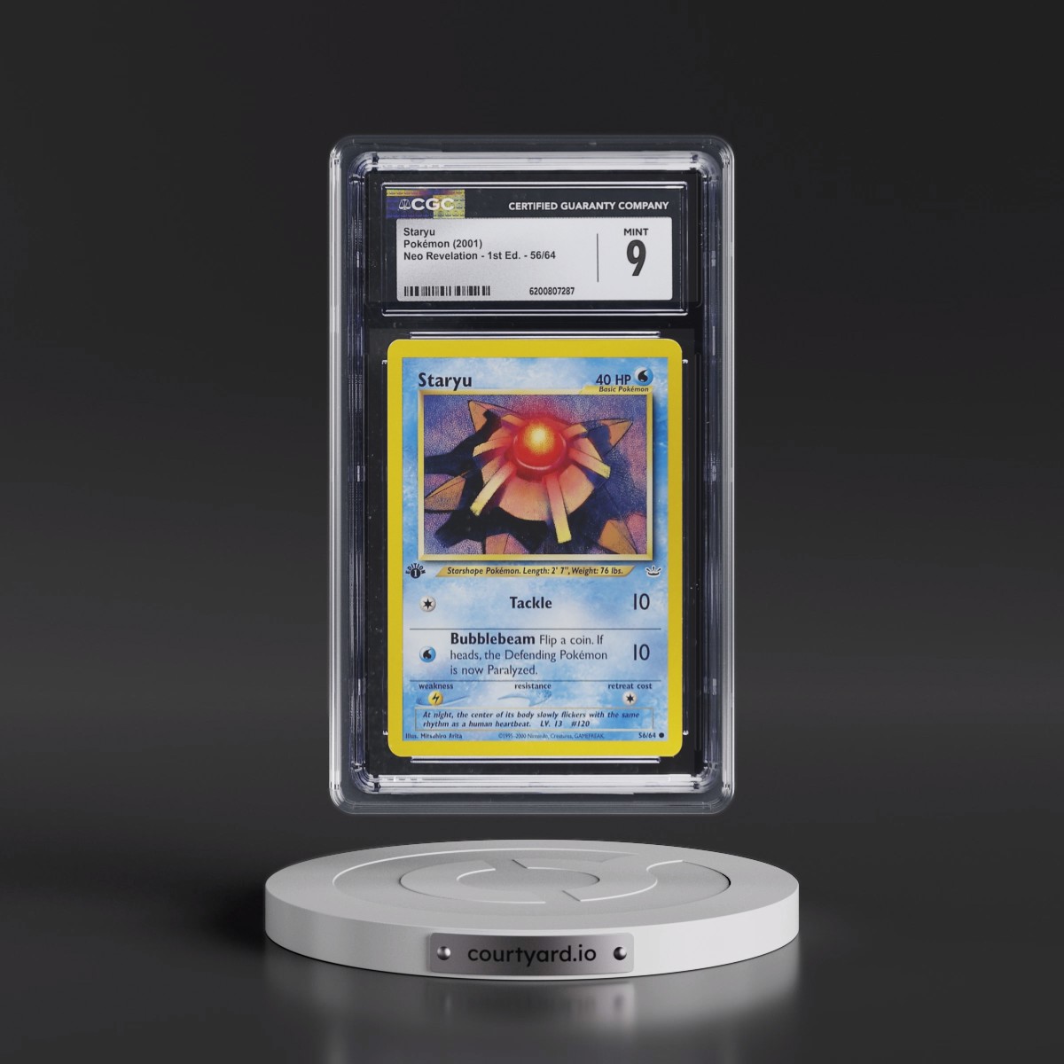 2001 Neo Revelation #56/64 Staryu - 1st Edition (CGC 9 MINT)