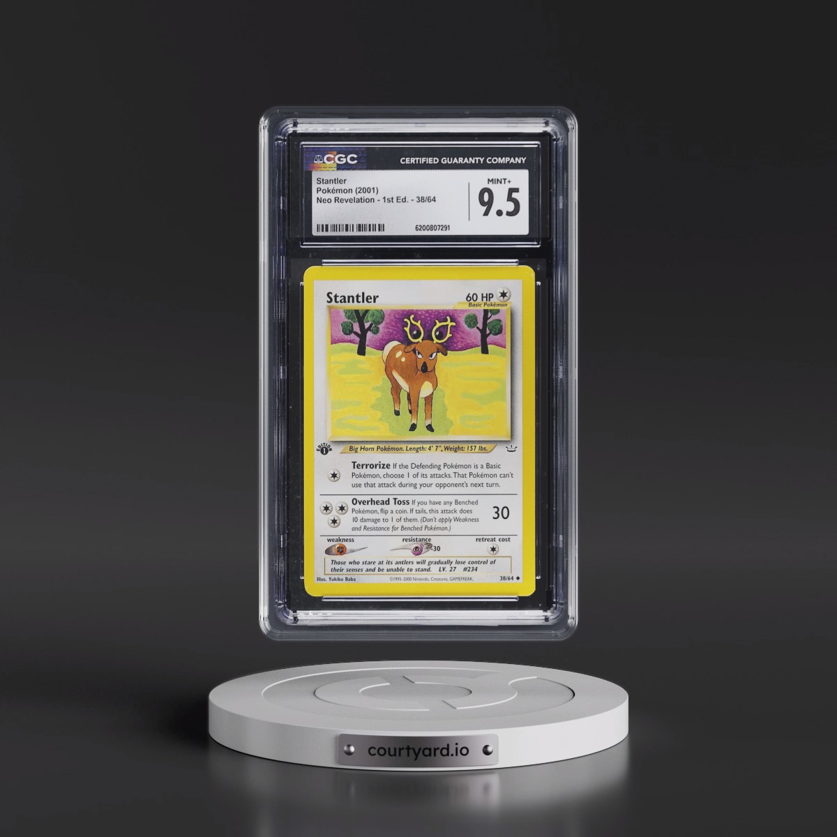 2001 Neo Revelation #38/64 Stantler - 1st Edition (CGC 9.5 MINT+)