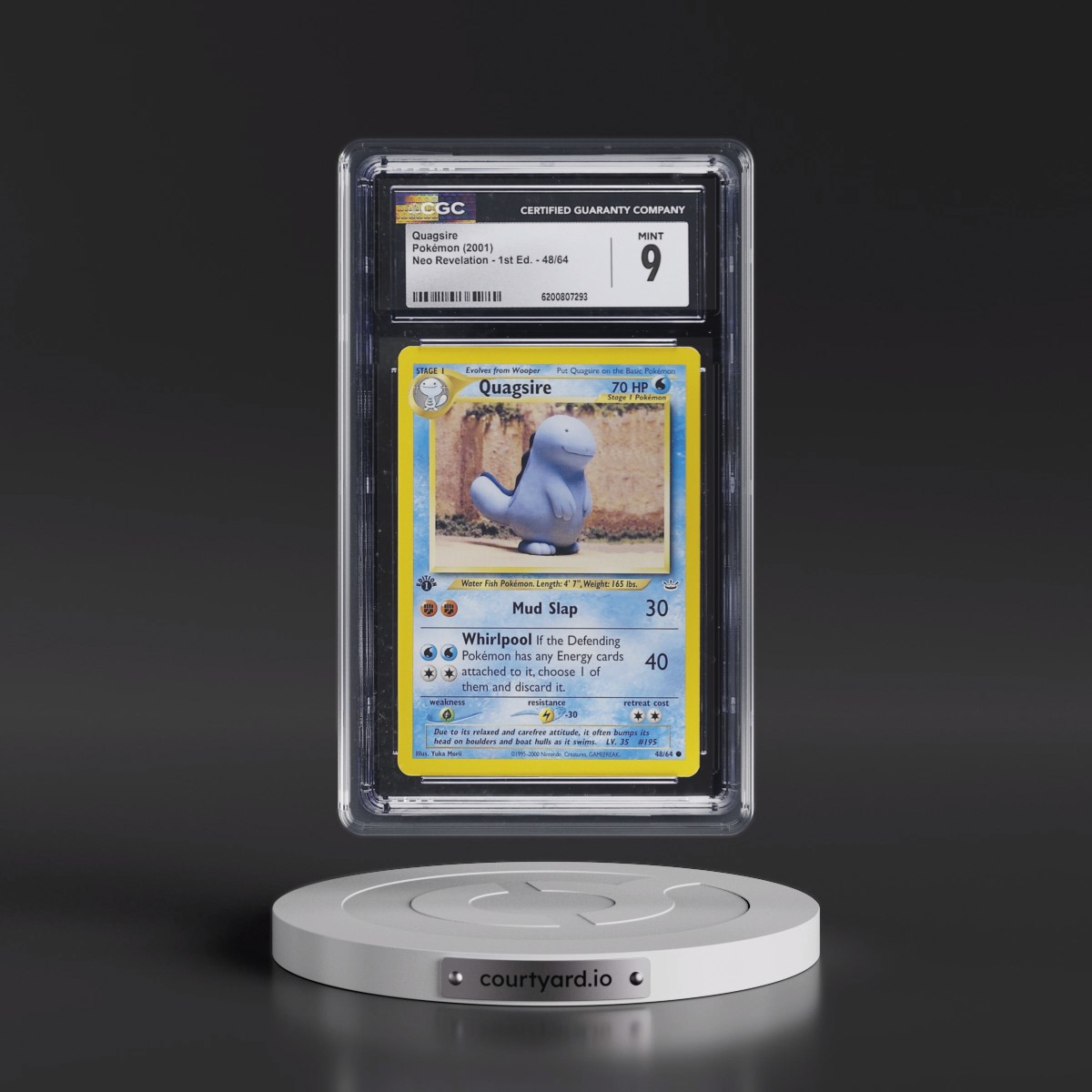 2001 Neo Revelation #48/64 Quagsire - 1st Edition (CGC 9 MINT)