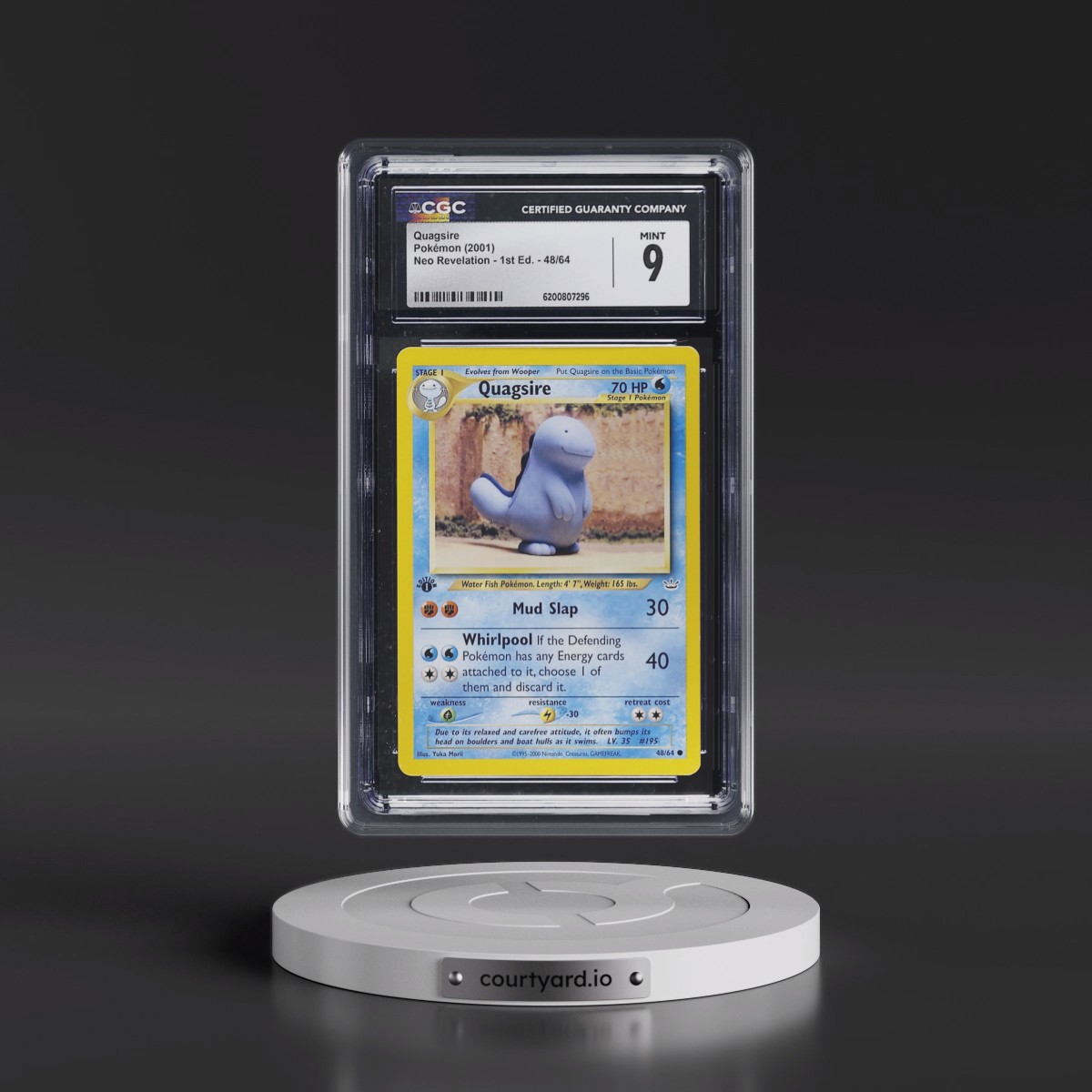 2001 Neo Revelation #48/64 Quagsire - 1st Edition (CGC 9 MINT)