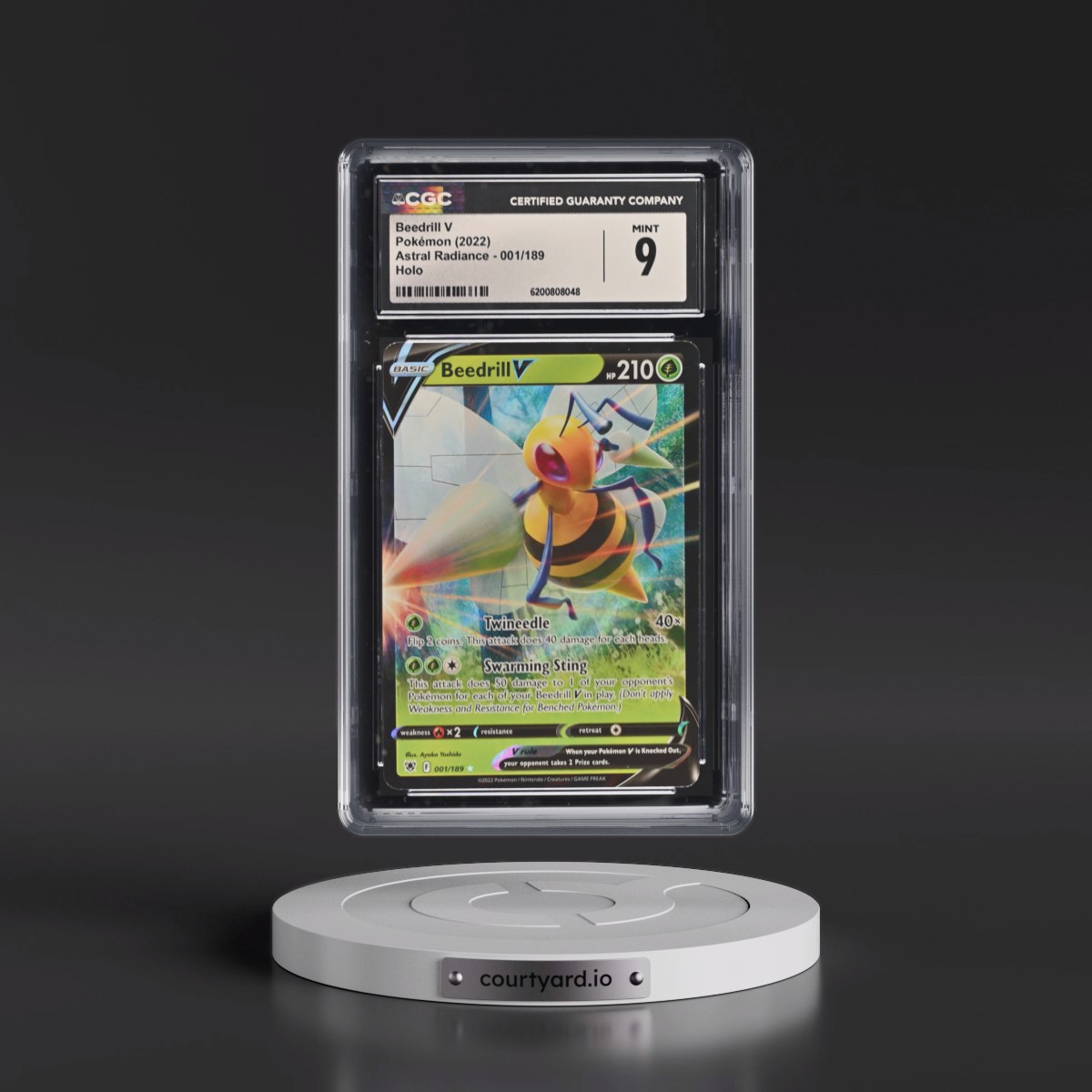 Astral Radiance Beedrill V - Holo #001/189 CGC 9