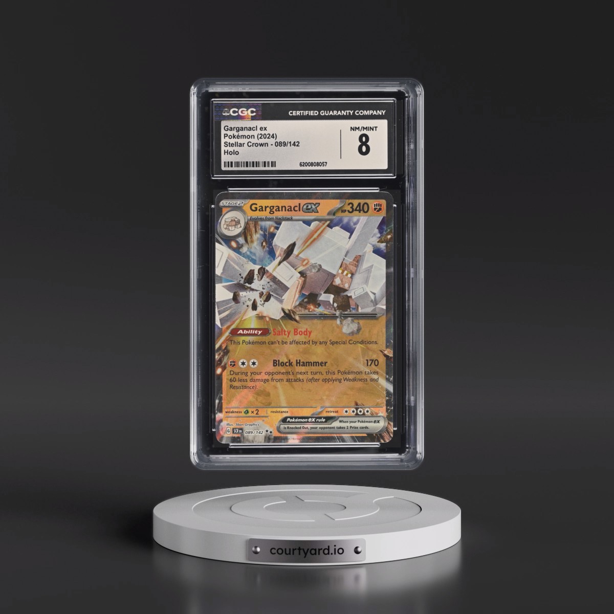2024 Stellar Crown - SCR EN Garganacl ex - Holo #089/142 CGC 8