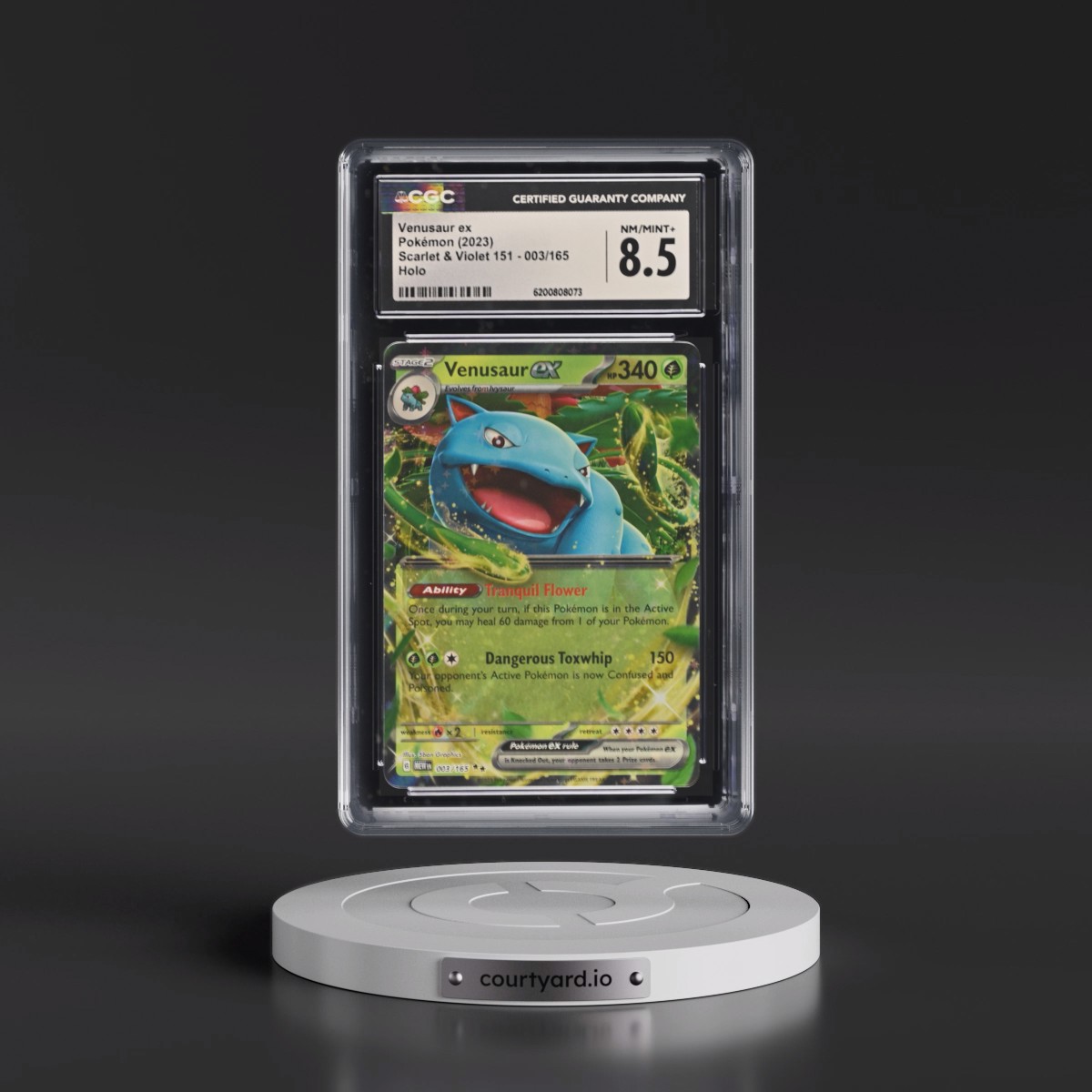 2023 Scarlet & Violet 151 - MEW EN Venusaur ex - Holo #003/165 CGC 8.5