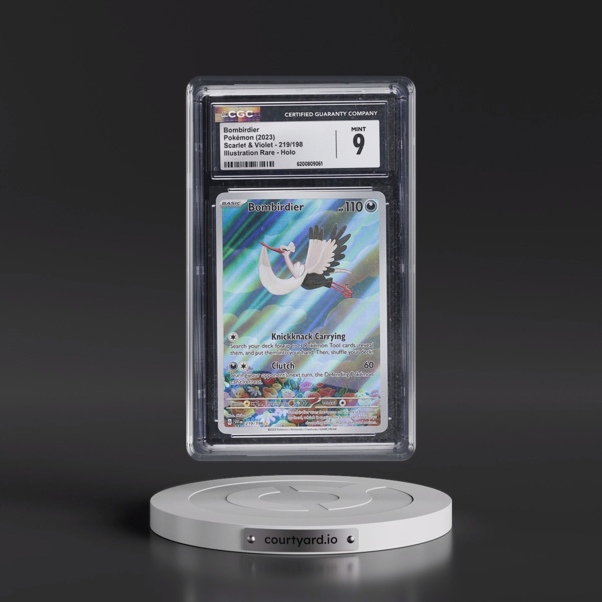 2023 Scarlet & Violet Bombirdier - Illustration Rare Holo #219/198 CGC 9