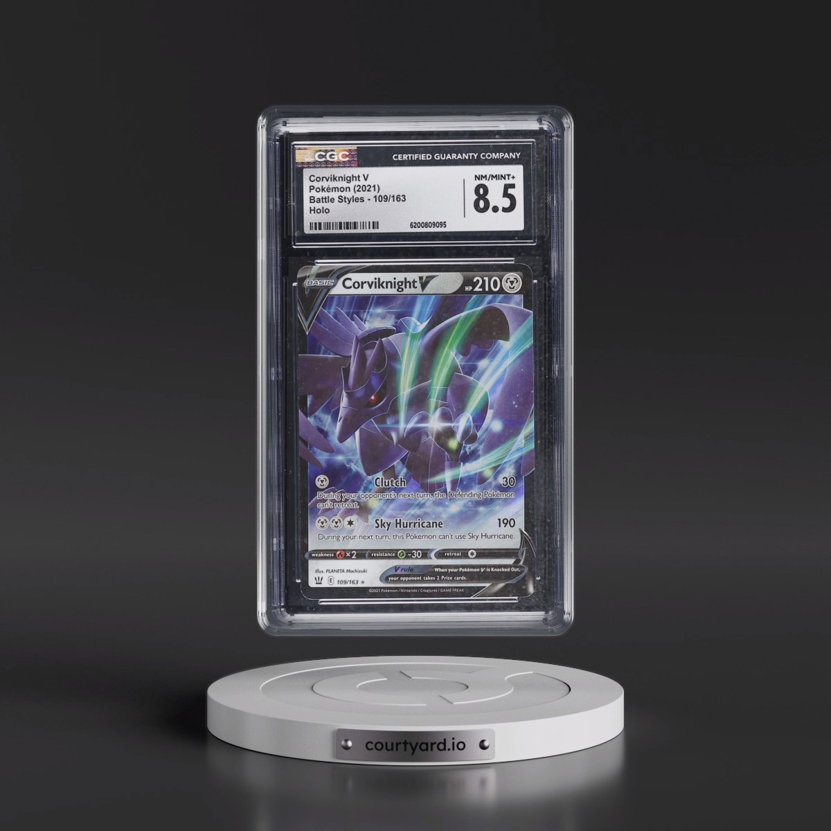 2021 Battle Styles Corviknight V - Holo #109/163 CGC 8.5