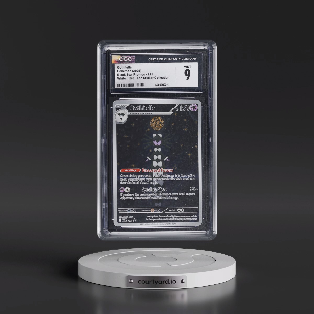 2023 Black Star Promos - Scarlet & Violet SVP EN Gothitelle - White Flare Tech Sticker Collection (Holo) #211 CGC 9