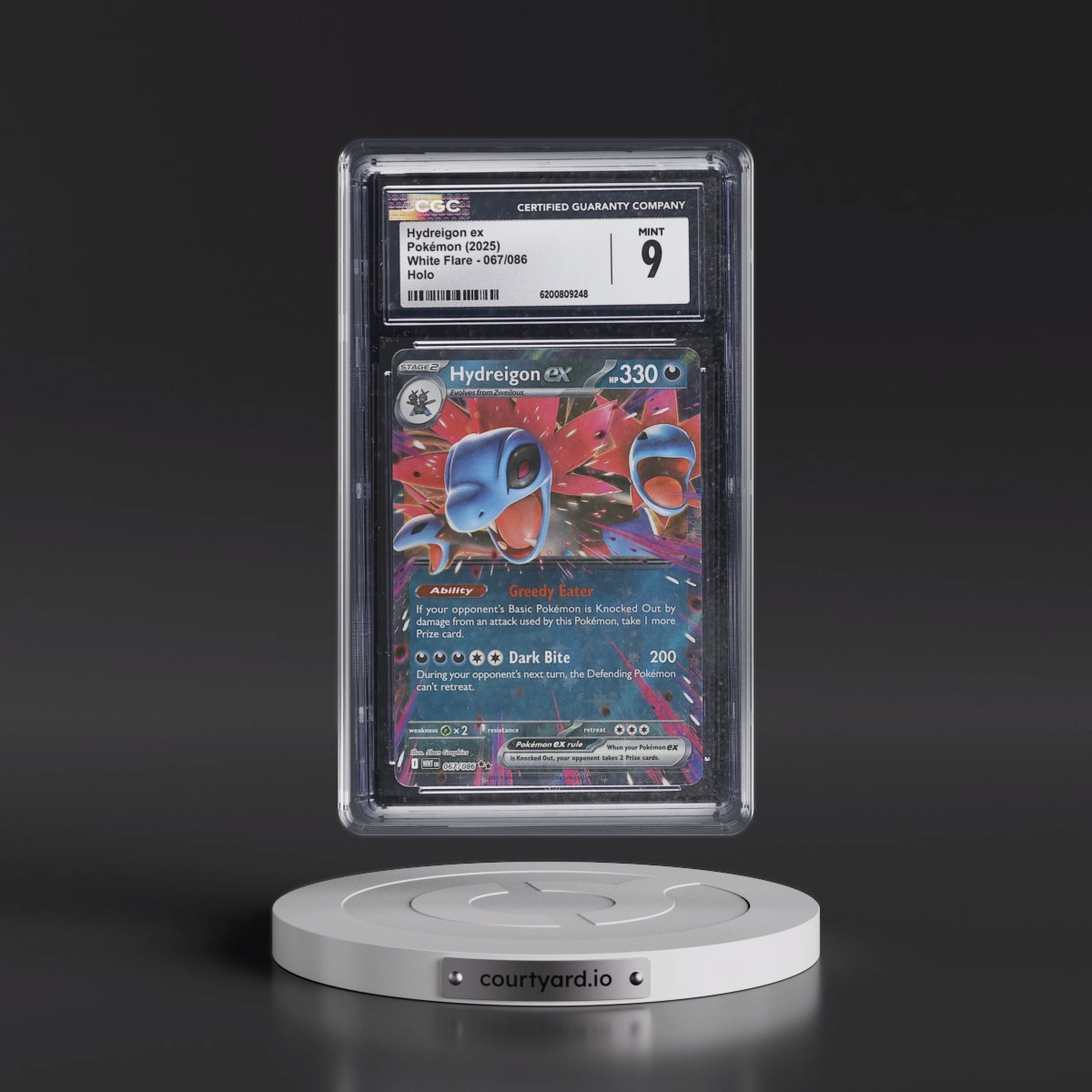 2025 White Flare - WHT EN #067/086 Hydreigon ex - Holo (CGC 9 MINT)