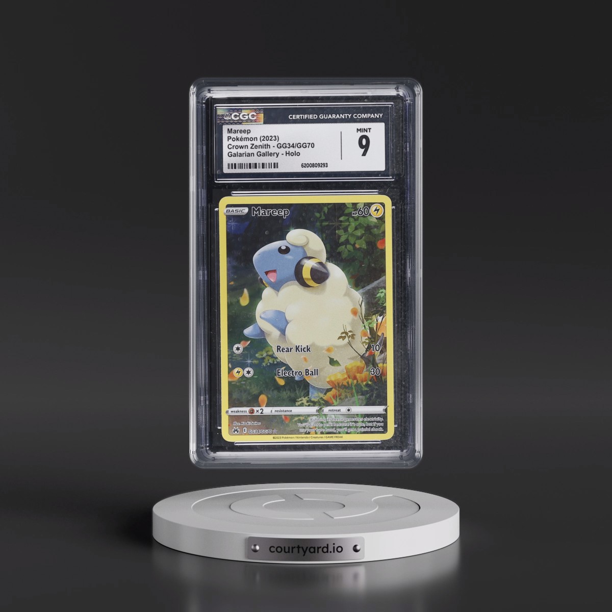 2023 Crown Zenith Mareep - Galarian Gallery Holo #GG34/GG70 CGC 9