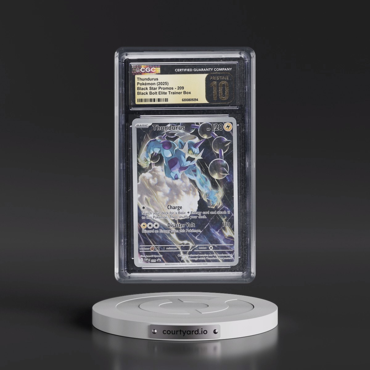 2023 Black Star Promos - Scarlet & Violet SVP EN #209 Thundurus - Black Bolt Elite Trainer Box (Holo) (CGC 10 PRISTINE)