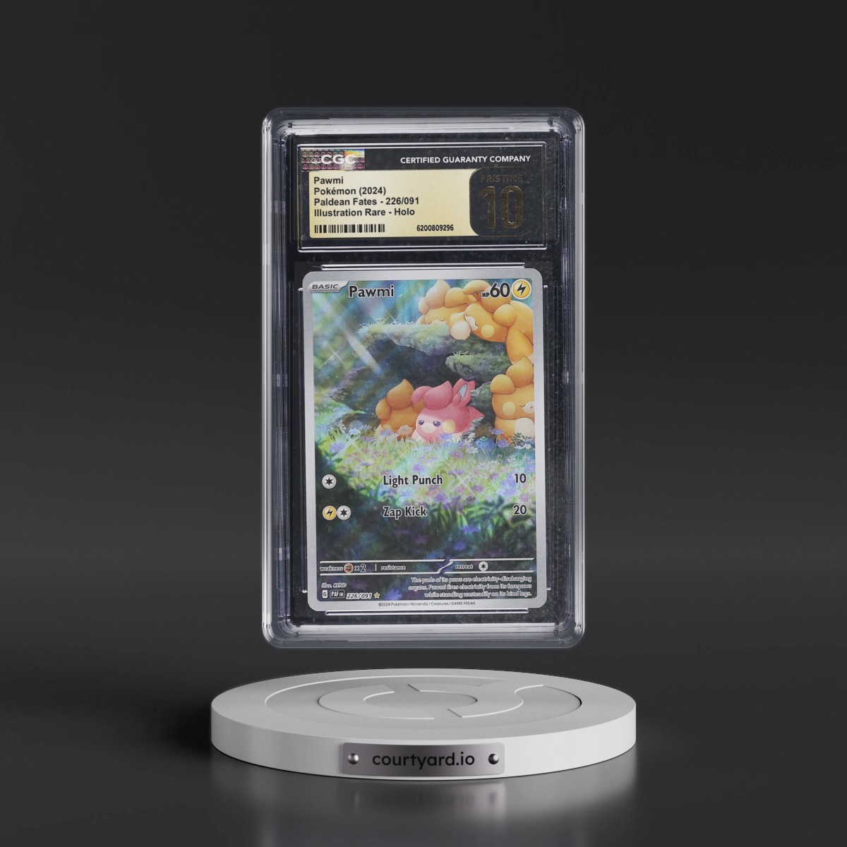 2024 Paldean Fates - PAF EN Pawmi - Illustration Rare Holo #226/091 CGC 10
