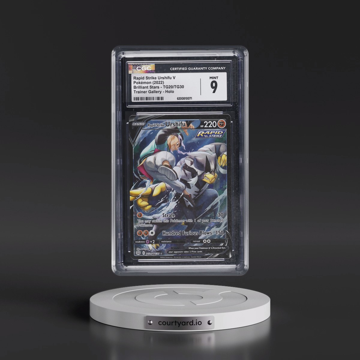 2022 Brilliant Stars #TG20/TG30 Rapid Strike Urshifu V - Trainer Gallery Holo (CGC 9 MINT)