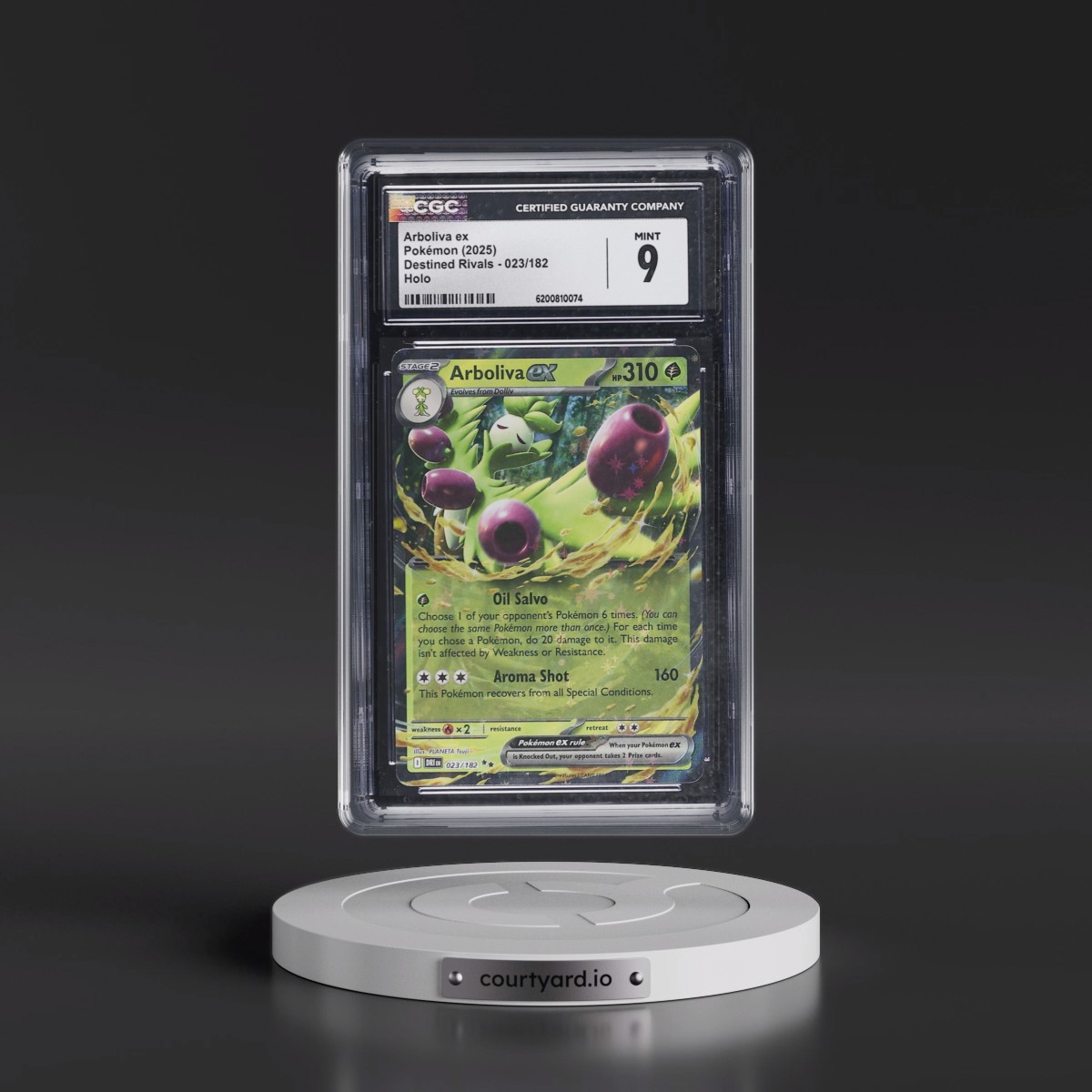 2025 Destined Rivals - DRI EN #023/182 Arboliva ex - Holo (CGC 9 MINT)