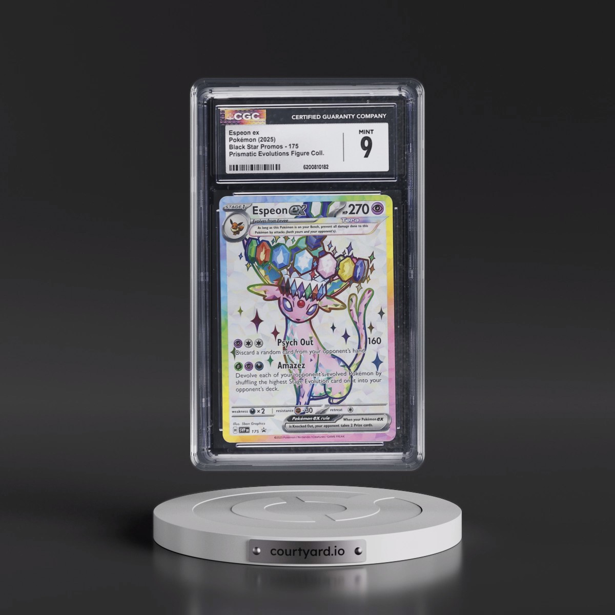 2023 Black Star Promos - Scarlet & Violet SVP EN #175 Espeon ex - Prismatic Evolutions Premium Figure Collection (Holo) (CGC 9 MINT)