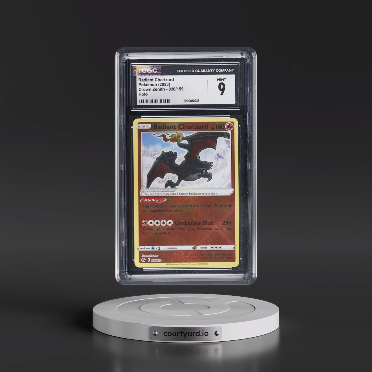 2023 Crown Zenith #020/159 Radiant Charizard - Holo (CGC 9 MINT)