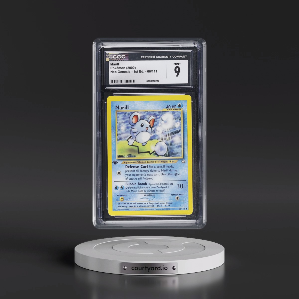 2000 Neo Genesis #66/111 Marill - 1st Edition (CGC 9 MINT)