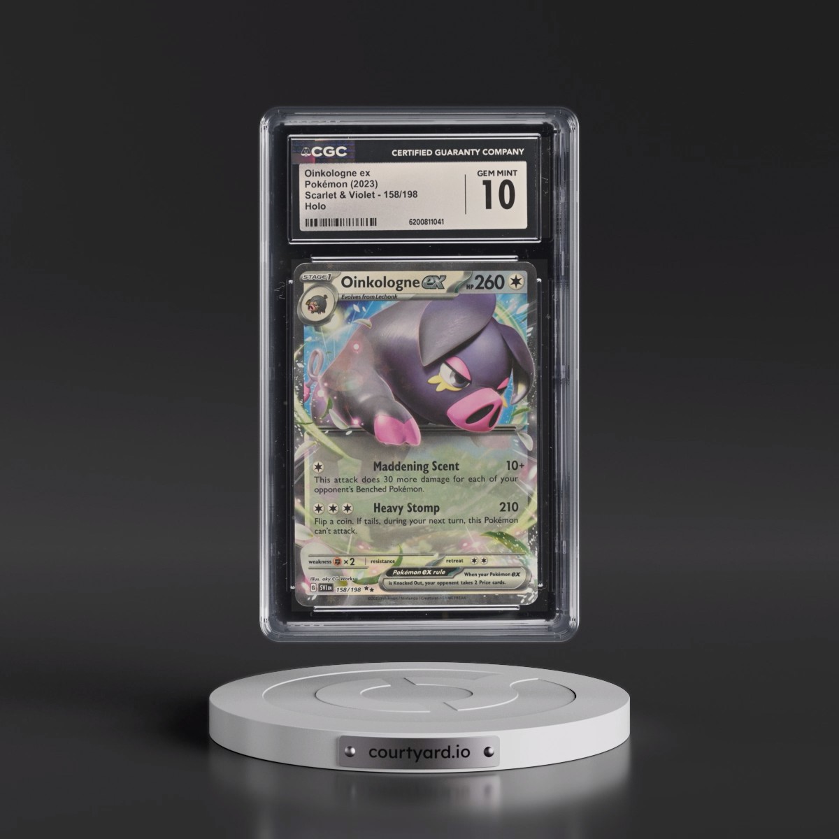 2023 Scarlet & Violet #158/198 Oinkologne ex - Holo (CGC 10 GEM MINT)