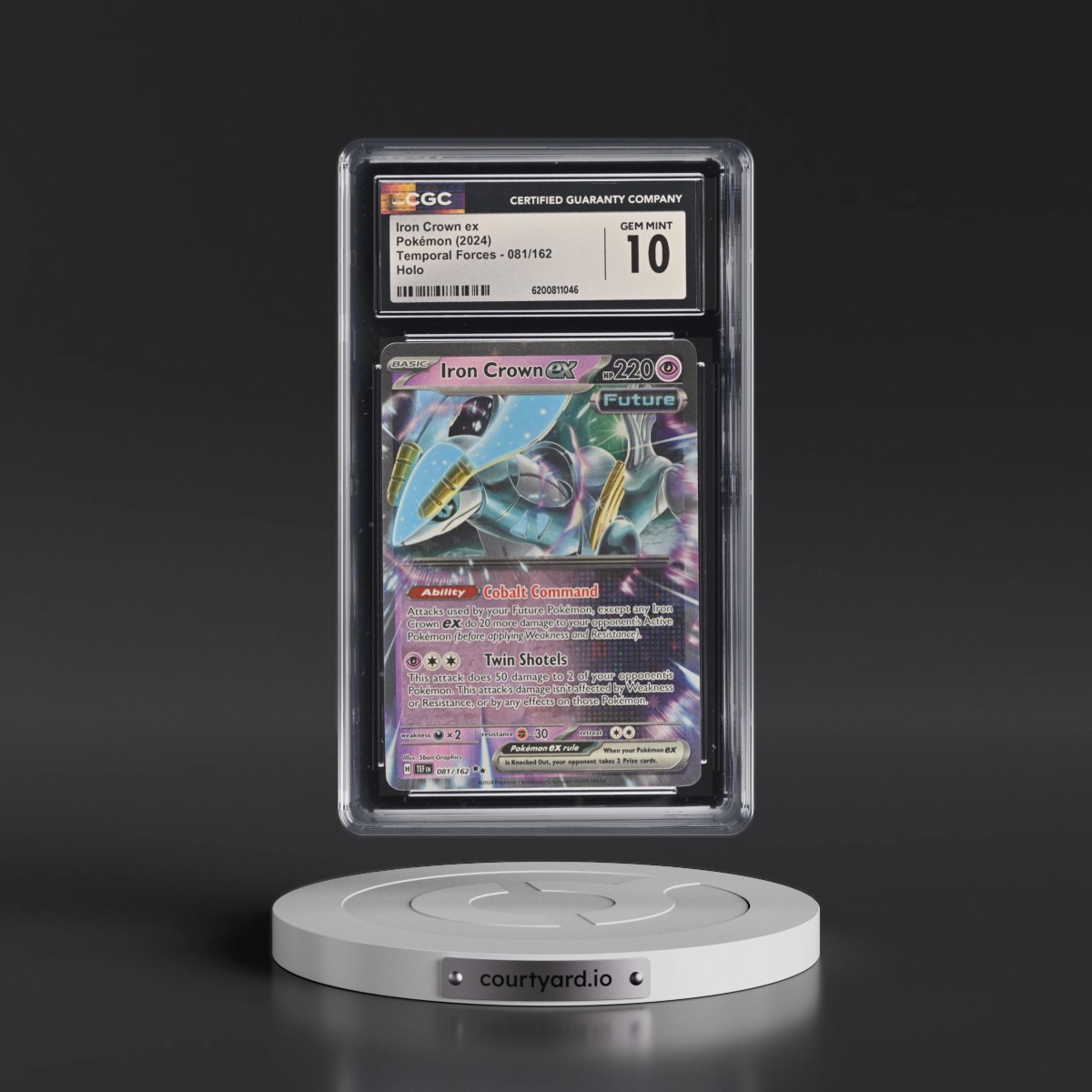 2023 Temporal Forces - TEF EN #081/162 Iron Crown ex - Holo (CGC 10 GEM MINT)