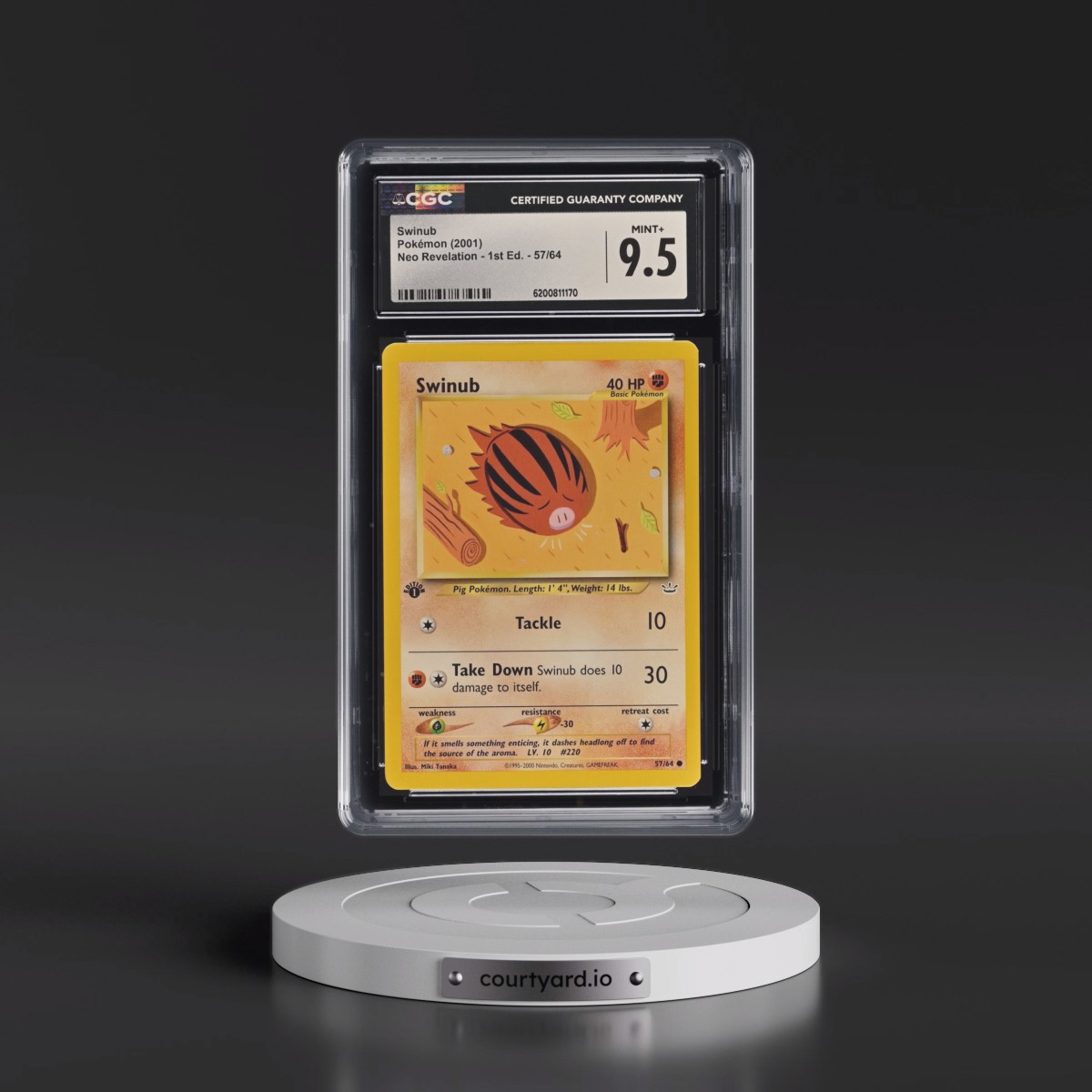 2001 Neo Revelation Swinub - 1st Edition #57/64 CGC 9.5