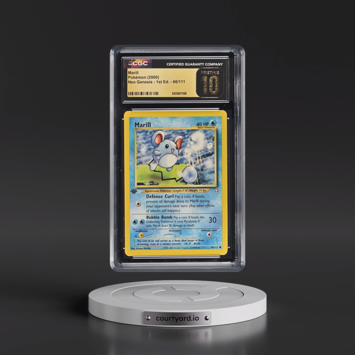 2000 Neo Genesis #66/111 Marill - 1st Edition (CGC 10 PRISTINE)