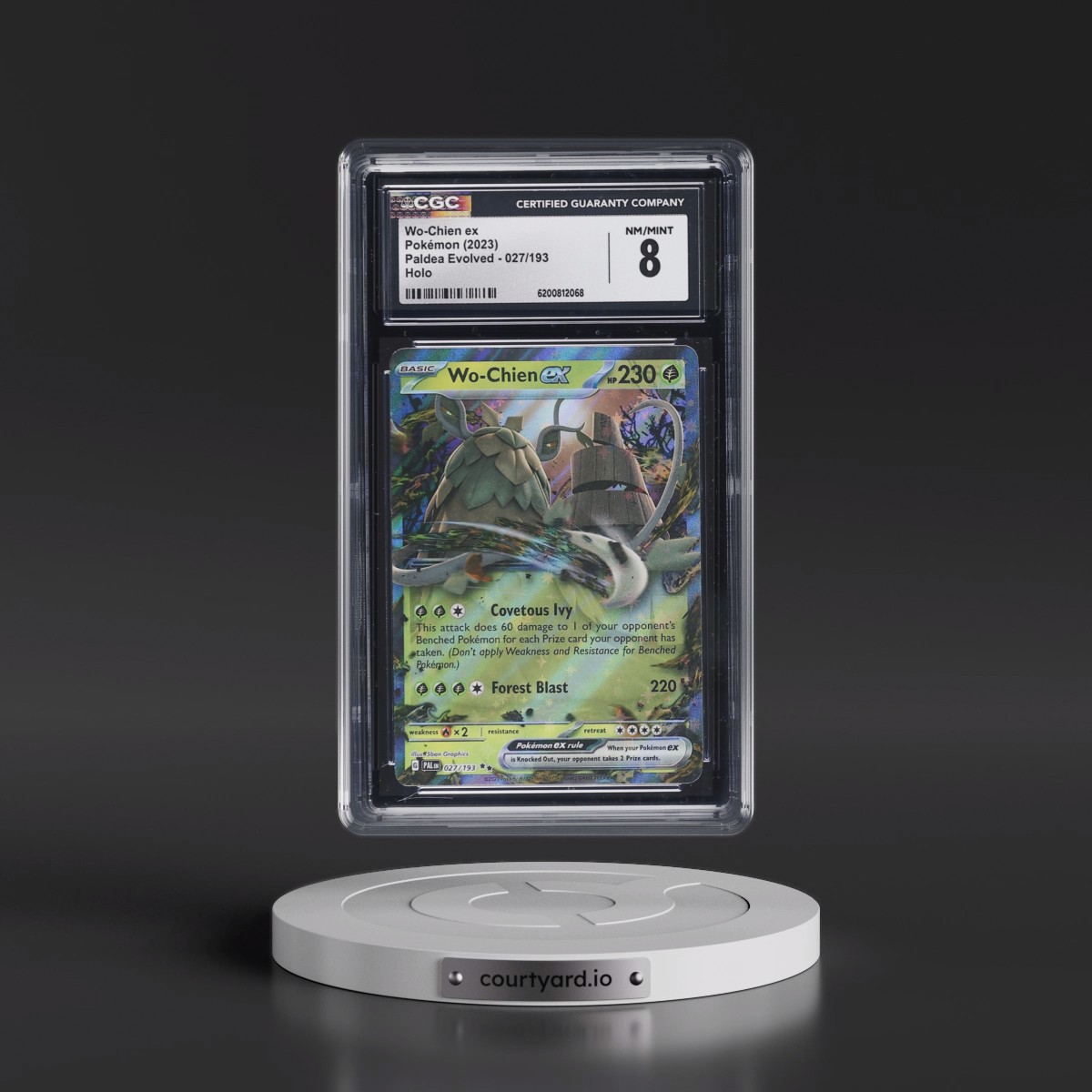 2023 Paldea Evolved - PAL EN #027/193 Wo-Chien ex - Holo (CGC 8 NM-MT)