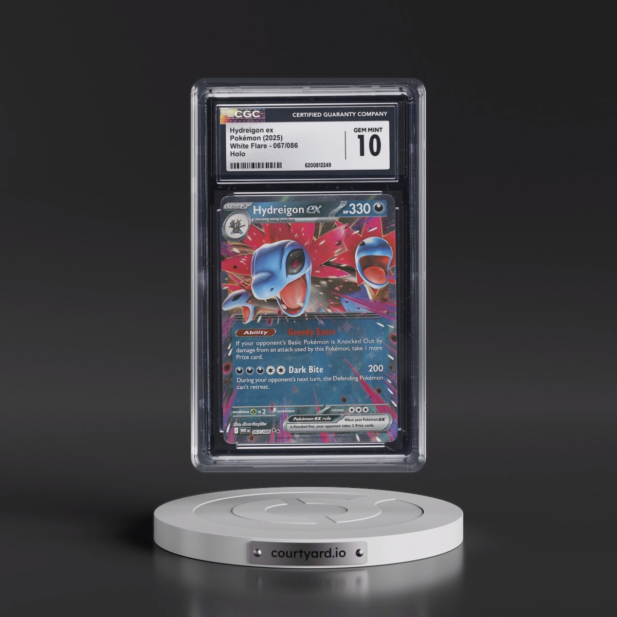 2025 White Flare - WHT EN #067/086 Hydreigon ex - Holo (CGC 10 GEM MINT)