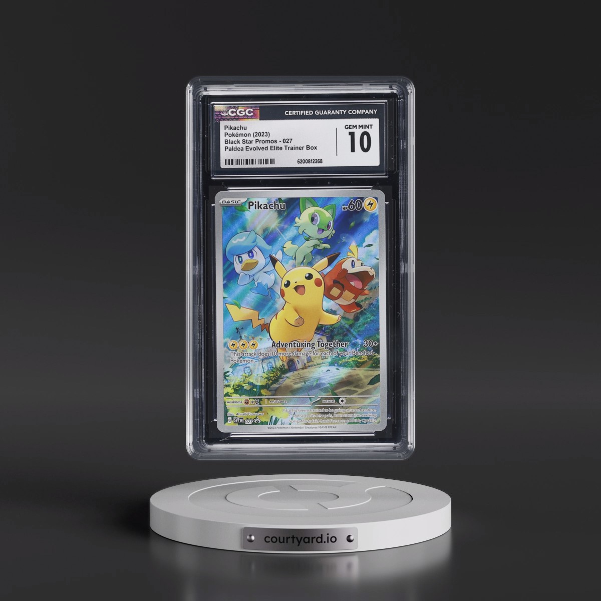 2023 Black Star Promos - Scarlet & Violet SVPEN #027 Pikachu - Paldea Evolved Elite Trainer Box (Holo) (CGC 10 GEM MINT)