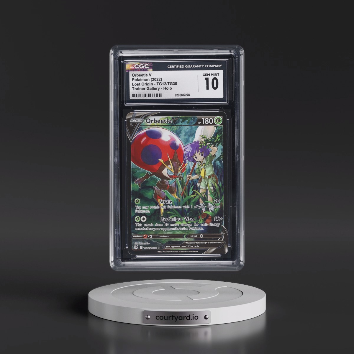 2022 Lost Origin #TG12/TG30 Orbeetle V - Trainer Gallery Holo (CGC 10 GEM MINT)