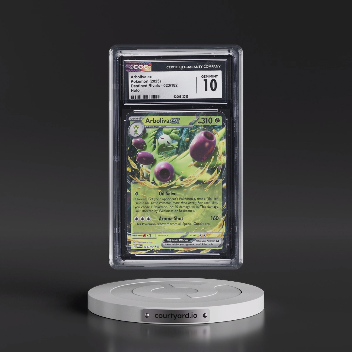 2025 Destined Rivals - DRI EN #023/182 Arboliva ex - Holo (CGC 10 GEM MINT)